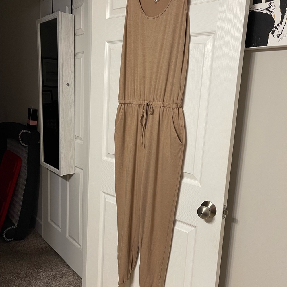 Amazon Casual Tan Jumpsuit